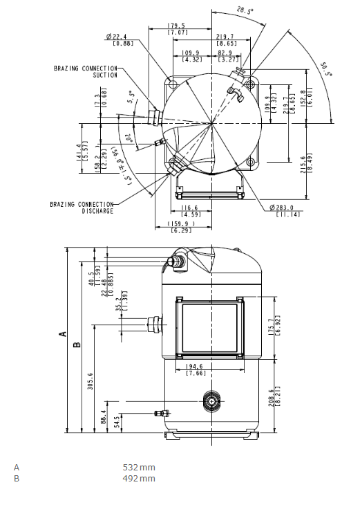 Компрессор переченя рефрижерации Copeland R407c Zh40kve-Twd 1