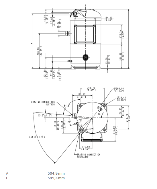 Компрессор переченя рефрижерации Zh11m4e-Twd 15pH Copeland 1