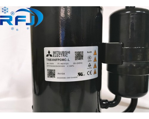 Mitsubishi TNB306FPGMC-L Инвертор Ротационный компрессор R410A 36000BTU Рефрижерационный конденсационный блок Mitsubishi TNB306FPGMC-L Инвертор Ротационный компрессор R410A 36000BTU Рефрижерационный конденсационный блок