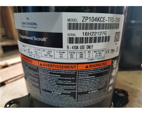 380 - компрессор 2.6HP 25000BTU ZP31KSE-TFM/TFD переченя 420V Copeland для кондиционирования воздуха 380 - компрессор 2.6HP 25000BTU ZP31KSE-TFM/TFD переченя 420V Copeland для кондиционирования воздуха