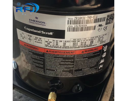 2.07L компрессор 380V ZB38KCE-TFD-559 AC R410A 5HP Copeland герметичный 2.07L компрессор 380V ZB38KCE-TFD-559 AC R410A 5HP Copeland герметичный