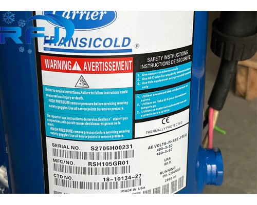 RSH105GR01 S2705H00231 Компрессор для хладагентов RSH105GR01 S2705H00231 Компрессор для хладагентов